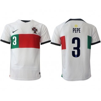 Herren Fußballbekleidung Portugal Pepe #3 Auswärtstrikot WM 2022 Kurzarm